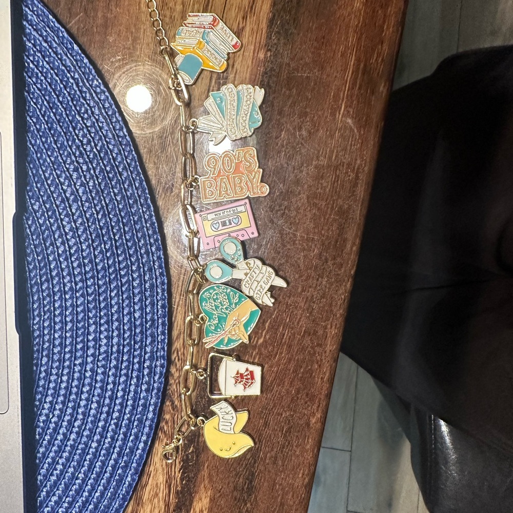 90's Themed Charm Bracelet